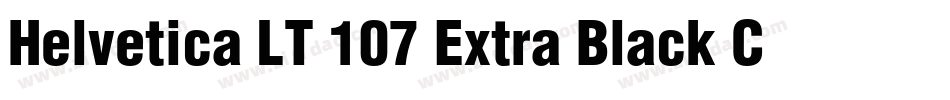 Helvetica LT 107 Extra Black Condensed字体转换